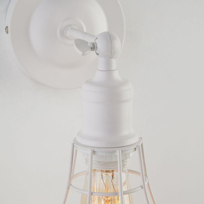 Настенный светильник в стиле лофт 50063/1 белый - купить Бра и настенные светильники по цене 1584.0