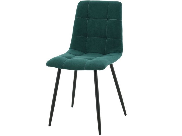 Стул Чили зеленого цвета с черными ножками - купить Обеденные стулья по цене 5795.0