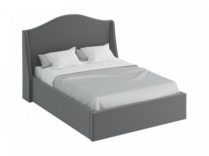 Кровать Soul серого цвета с подъемным механизмом 160x200