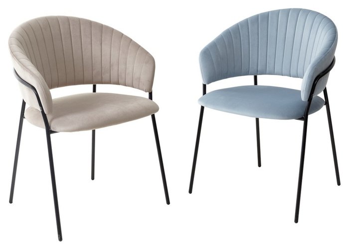 Стул Гемма голубого цвета - лучшие Обеденные стулья в INMYROOM