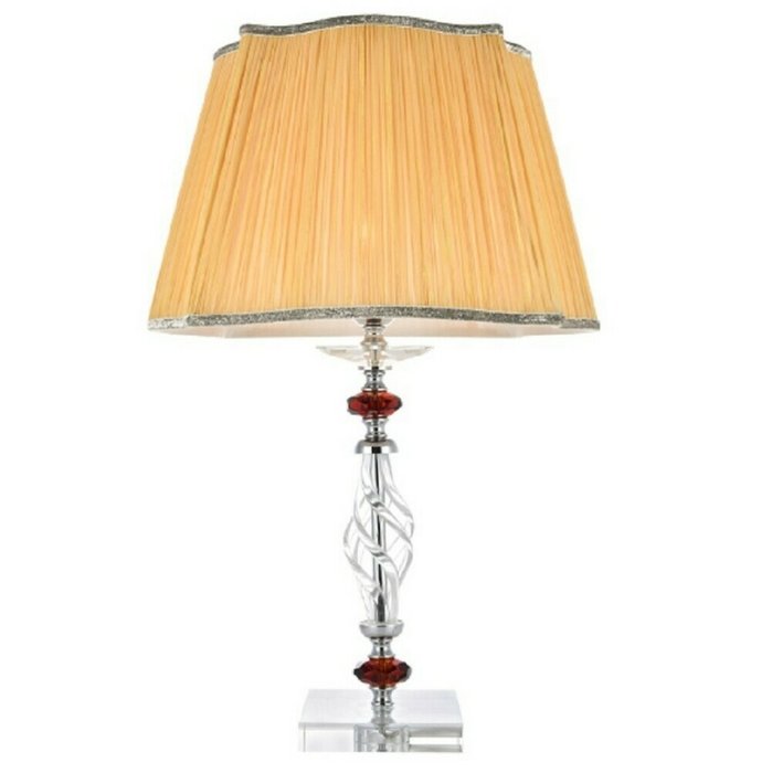 Настольная лампа Crystal Lux Catarina Gold/Transparent-Cognac