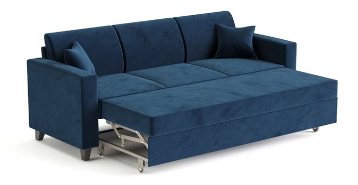 Диван-кровать Эмилио темно-синего цвета - купить Прямые диваны по цене 51625.0
