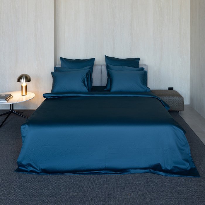 Комплект постельного белья Mollen 150х200 темно-бирюзового цвета - купить Комплекты по цене 30400.0