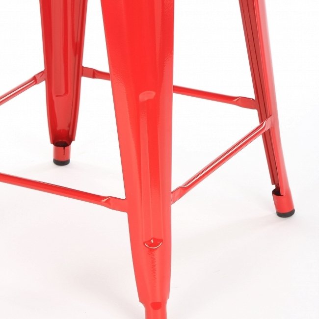 Стул полубарный красный из стали - лучшие Барные стулья в INMYROOM