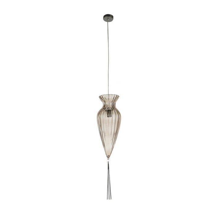 Подвесной светильник MM Lampadari Gaccia из муранского стекла дымчатого цвета - лучшие Подвесные светильники в INMYROOM