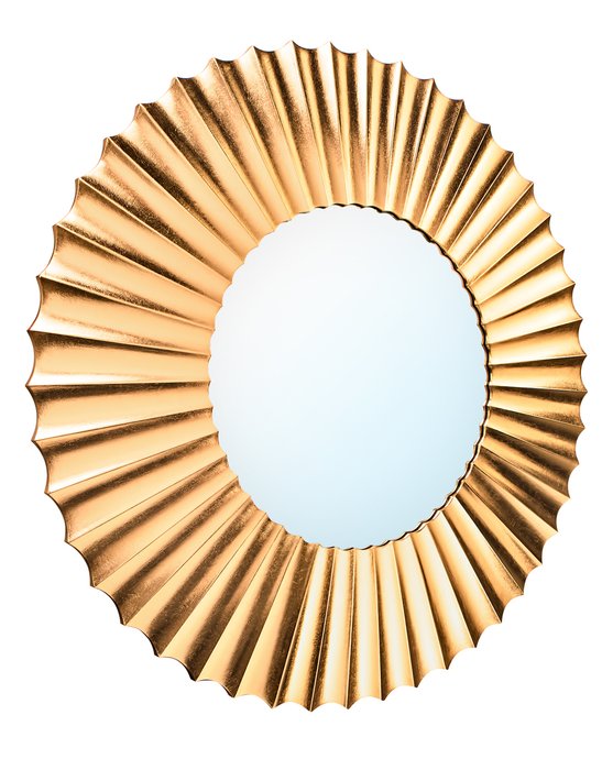 Зеркало настенное в раме Гарднер цвета латунь - купить Настенные зеркала по цене 28938.0