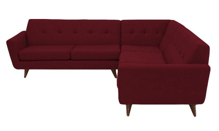 Диван Passion Corner бордового цвета - лучшие Угловые диваны в INMYROOM