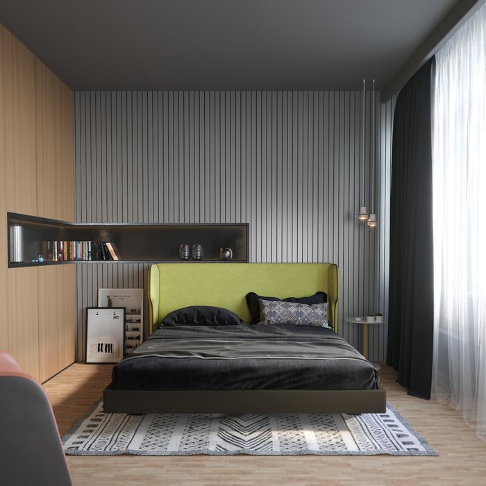 Кровать Rich из натуральных материалов 180х200 - лучшие Кровати для спальни в INMYROOM
