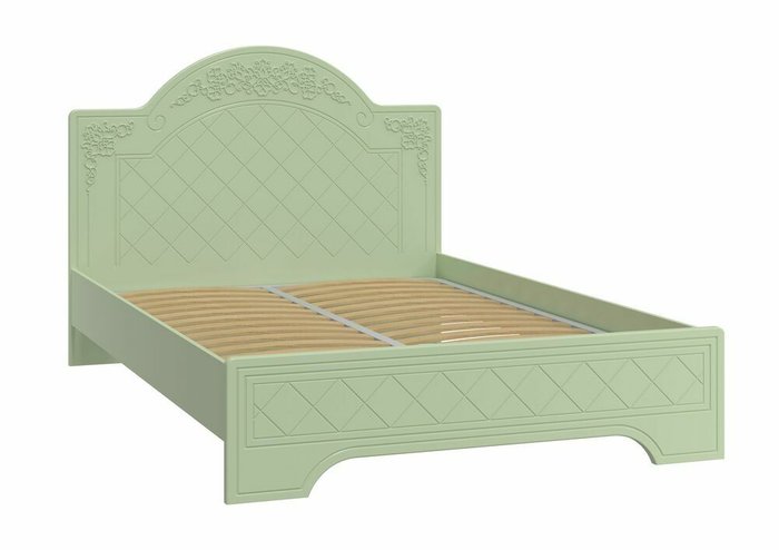 Кровать Соня Премиум 140х200 светло-зеленого цвета