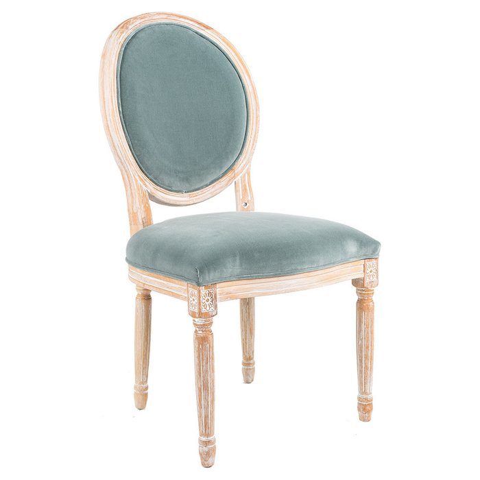 Стул Луи  Небесная безмятежность с голубой обивкой - купить Обеденные стулья по цене 32000.0