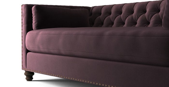 Раскладной диван Chesterfield Florence SFR красного цвета - лучшие Прямые диваны в INMYROOM