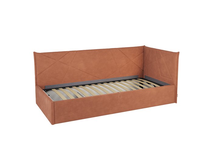 Кровать Квест 90х200 персикового цвета с подъемным механизмом - купить Кровати для спальни по цене 27790.0