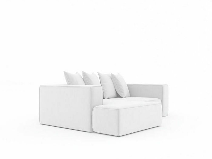 Угловой диван-кровать Норман 232 светло-серого цвета - лучшие Угловые диваны в INMYROOM