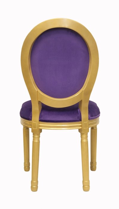 Стул Volker Violet Gold с мягкой обивкой - лучшие Обеденные стулья в INMYROOM
