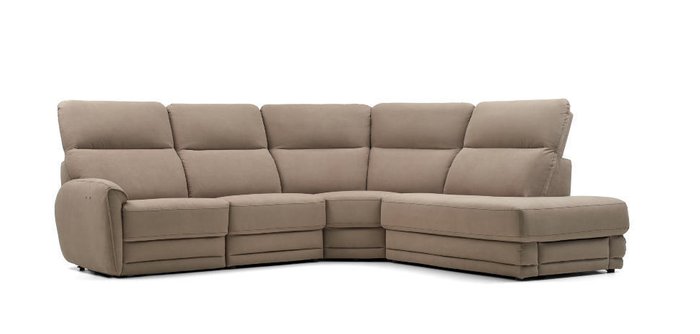 Угловой диван Bellevue коричневого цвета - лучшие Угловые диваны в INMYROOM