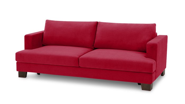 Прямой диван-кровать Марсель красного цвета - купить Прямые диваны по цене 60900.0
