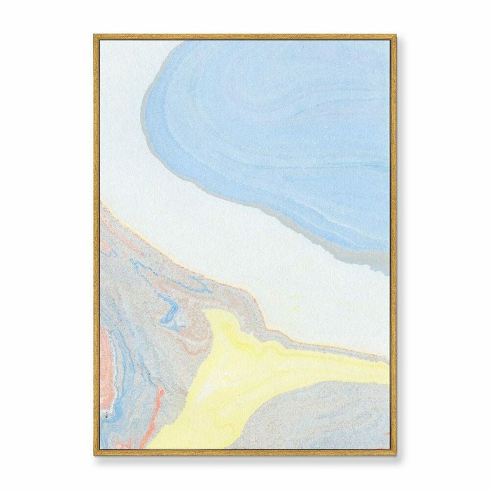 Репродукция картины на холсте The river flow, 2021г. - купить Картины по цене 21999.0