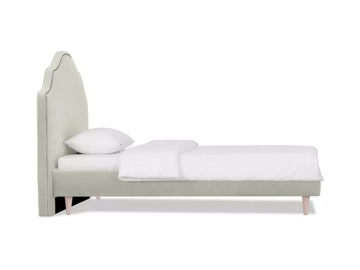 Кровать Princess II L 120х200 светло-серого цвета - купить Кровати для спальни по цене 61340.0