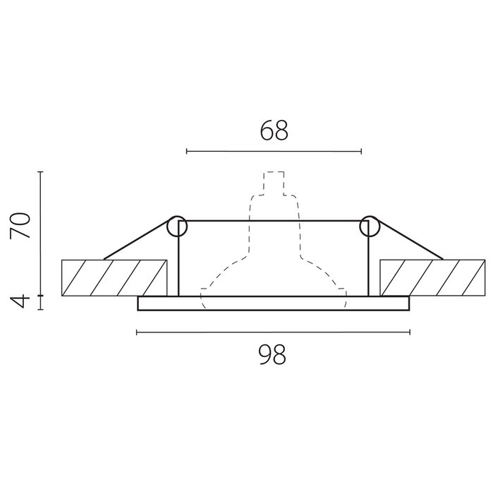 Круглый встраиваемый светильник Levigo бронзового цвета - лучшие Встраиваемые споты в INMYROOM