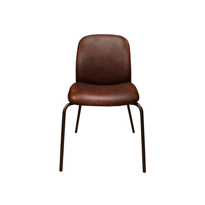 Стул Shell с обивкой из натуральной кожи - купить Обеденные стулья по цене 60000.0
