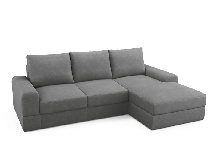 Угловой диван-кровать Elke серого цвета  - купить Угловые диваны по цене 86100.0