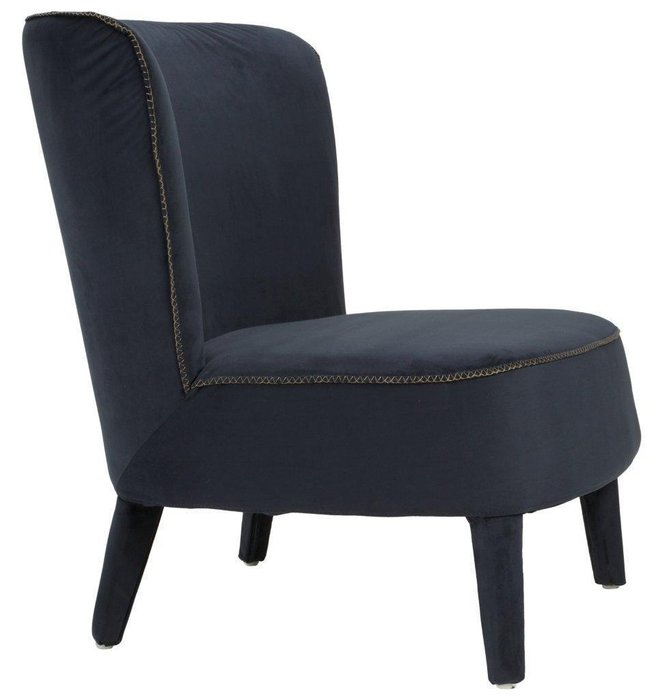 Кресло Roy темно-синего цвета - купить Интерьерные кресла по цене 34000.0