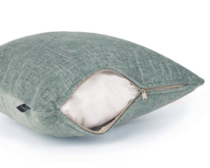 Декоративная подушка Oliver Mint ментолового цвета - лучшие Декоративные подушки в INMYROOM