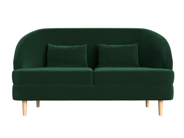 Диван Атико темно-зеленого цвета - купить Прямые диваны по цене 31999.0