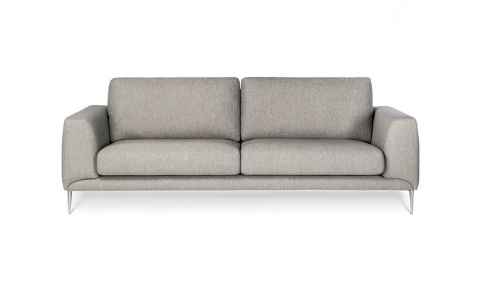 Прямой диван Lorenzo серого цвета