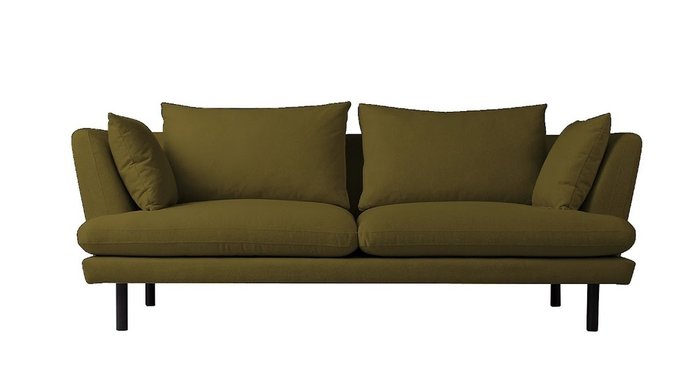 Диван из шенилла Djun зеленого цвета - купить Прямые диваны по цене 154000.0