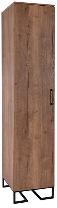 Шкаф одностворчатый Loft коричневого цвета - лучшие Шкафы распашные в INMYROOM