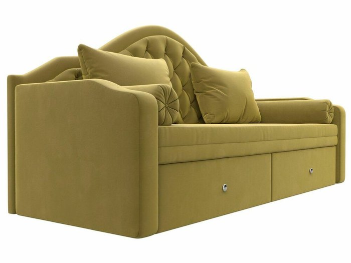 Прямой диван-кровать Сойер желтого цвета - лучшие Прямые диваны в INMYROOM