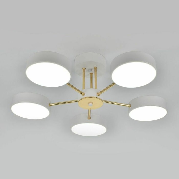 Потолочная люстра Rune 10262/5LED (акрил, цвет белый) - лучшие Потолочные люстры в INMYROOM Потолочная люстра Rune 10262/5LED (акрил, цвет белый) - лучшие Потолочные люстры в INMYROOM