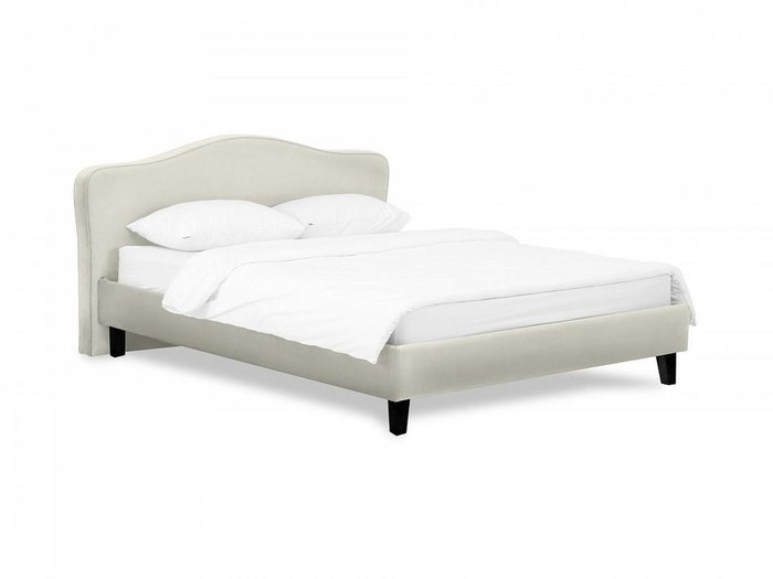 Кровать Queen II Elizabeth L 160х200 светло-серого цвета  - купить Кровати для спальни по цене 43800.0