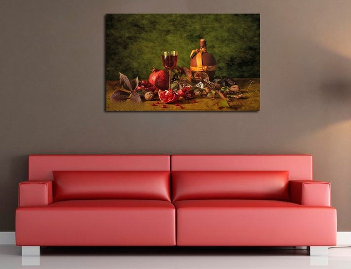 Стильная картина для декора стен "Гранат" - купить Принты по цене 3190.0