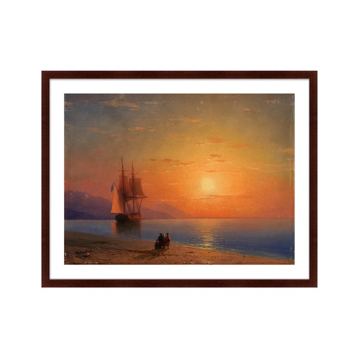 Репродукция картины Море 1864 г. - купить Картины по цене 12999.0