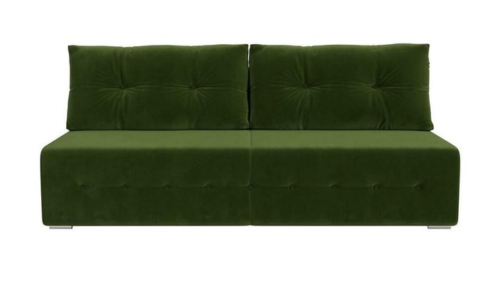 Прямой диван-кровать Лондон зеленого цвета - купить Прямые диваны по цене 29999.0