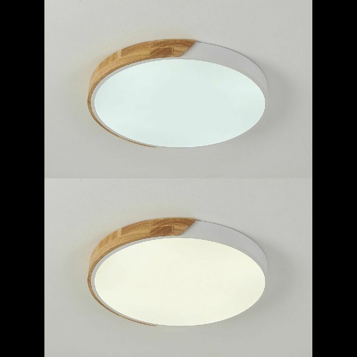 Потолочный светильник Scandinavian LED LAMPS 81182 (пластик, цвет белый) - лучшие Потолочные светильники в INMYROOM