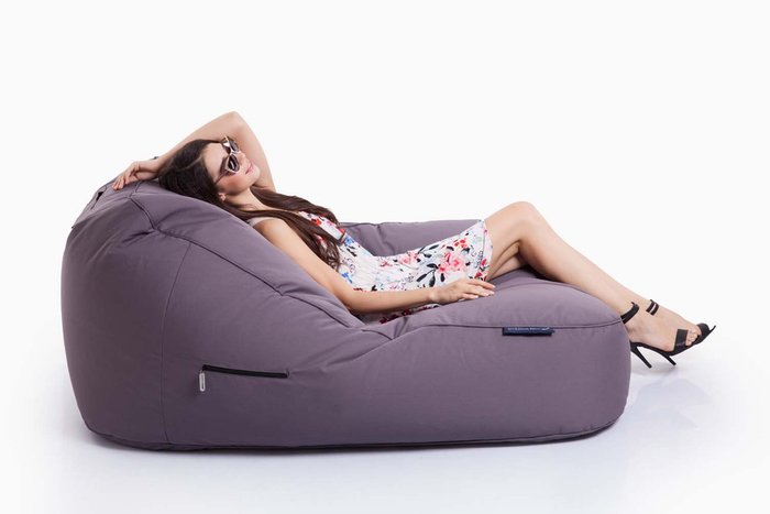 Воздушный шезлонг для двоих Ambient Lounge Satellite Twin Sofa - Carfree Grey (серый) - лучшие Бескаркасная мебель в INMYROOM