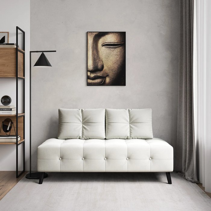 Диван Манхэттен белого цвета - купить Прямые диваны по цене 20990.0