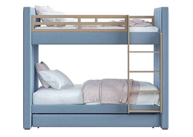 Двухъярусная кровать Cosy 90х200 голубого цвета - купить Двухъярусные кроватки по цене 118900.0