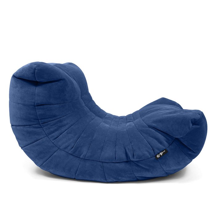 Бескаркасное кресло Кокон синего цвета - купить Бескаркасная мебель по цене 10990.0
