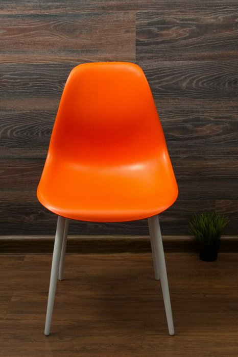 Стул Туссе бело-оранжевого цвета - купить Обеденные стулья по цене 3490.0