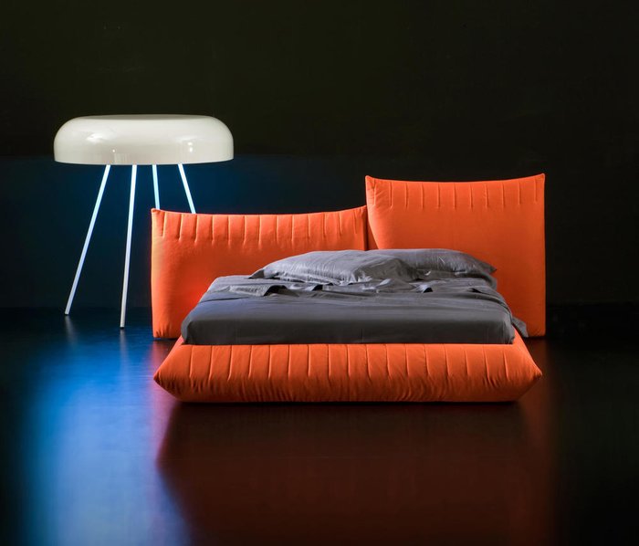 Кровать Bellavita оранжевого цвета 160х200 - купить Кровати для спальни по цене 210000.0