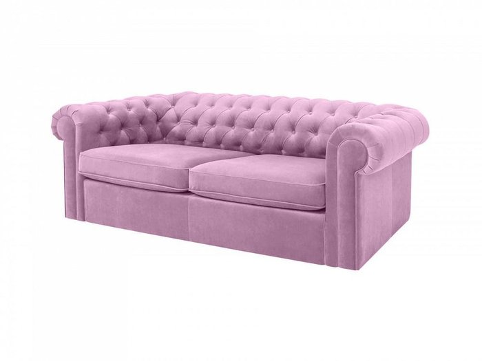 Диван Chesterfield лилового цвета - купить Прямые диваны по цене 87750.0