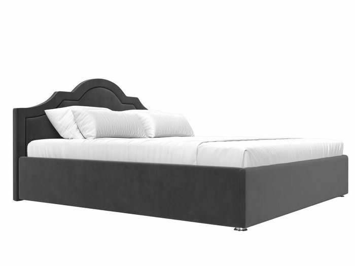 Кровать Афина 200х200 серого цвета с подъемным механизмом - лучшие Кровати для спальни в INMYROOM