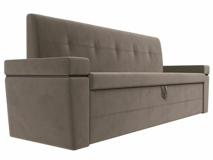 Прямой диван-кровать Деметра коричневого цвета - лучшие Прямые диваны в INMYROOM