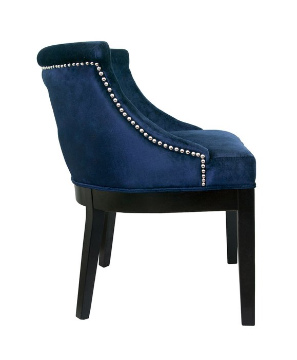 Кресло Chamberlain синего цвета - лучшие Интерьерные кресла в INMYROOM