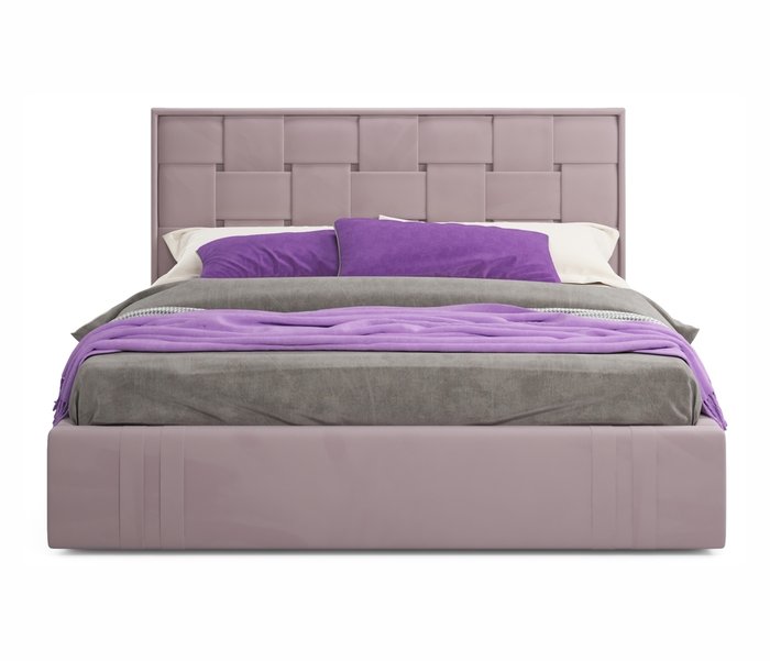Кровать с подъемным механизмом Tiffany 160х200 лилового цвета - купить Кровати для спальни по цене 43900.0