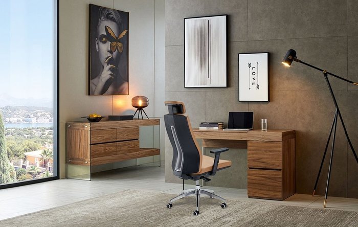 Кресло офисное Aspen коричневого цвета - купить Офисные кресла по цене 36260.0
